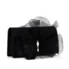 Bettina – Bolso de mano – Crepé satinado – Negro Bettina – Bolso de mano – Crepé satinado – Negro