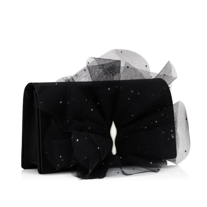 Bettina – Bolso de mano – Crepé satinado – Negro Bettina – Bolso de mano – Crepé satinado – Negro