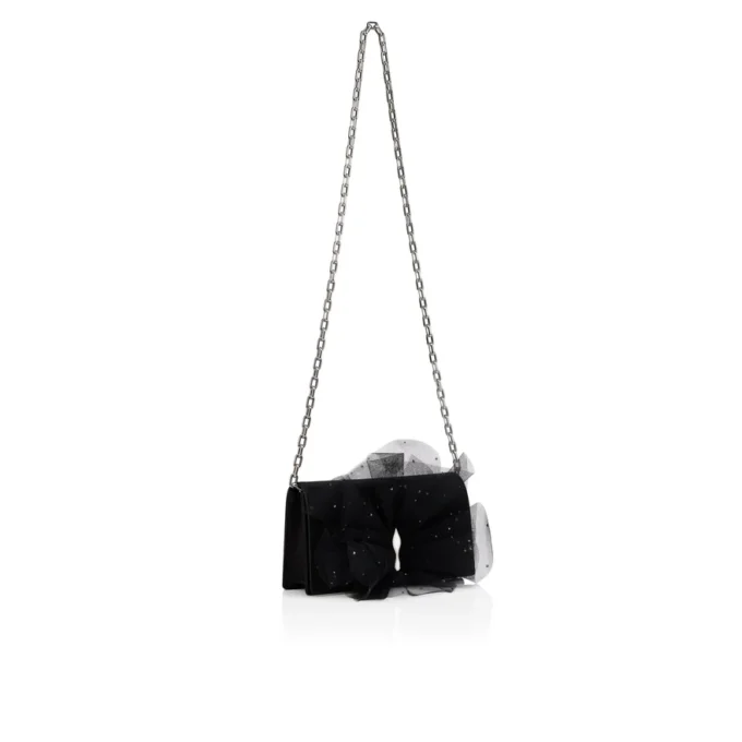 Bettina – Bolso de mano – Crepé satinado – Negro Bettina – Bolso de mano – Crepé satinado – Negro
