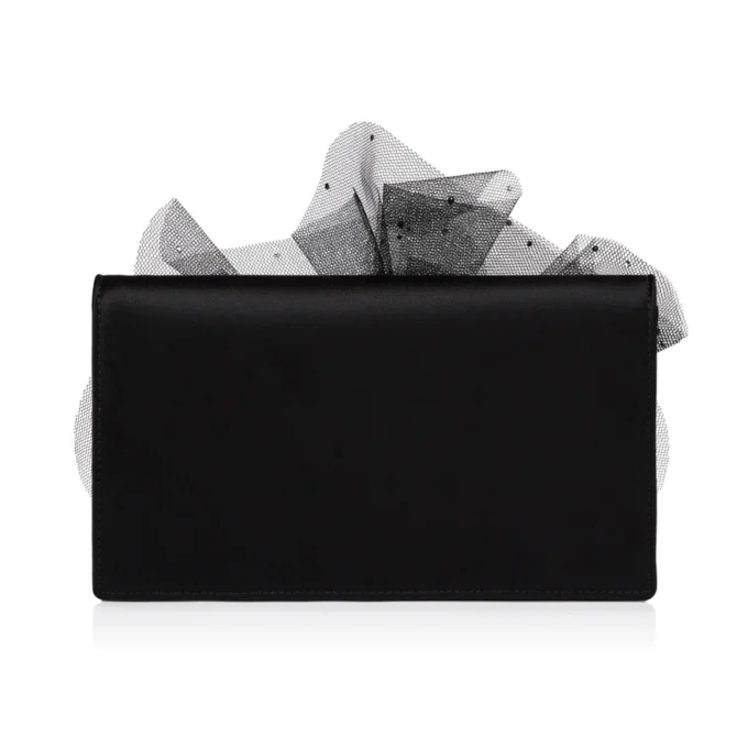 Bettina – Bolso de mano – Crepé satinado – Negro Bettina – Bolso de mano – Crepé satinado – Negro