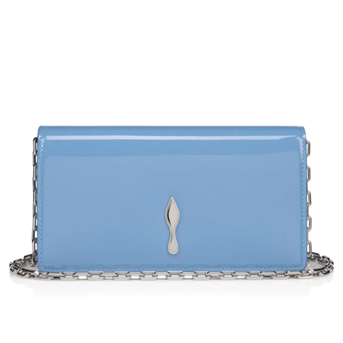 Bettina – Bolso de mano – Piel de becerro charol – Ceruleo