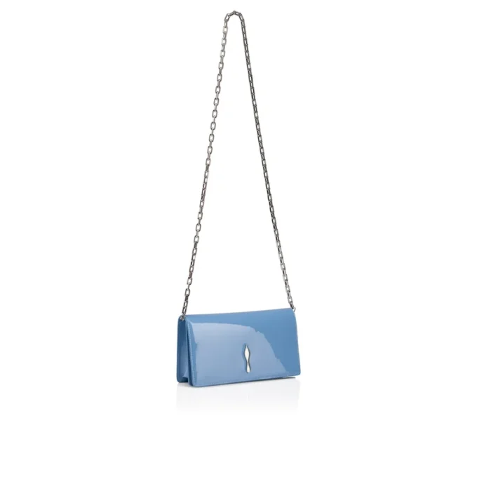 Bettina – Bolso de mano – Piel de becerro charol – Ceruleo