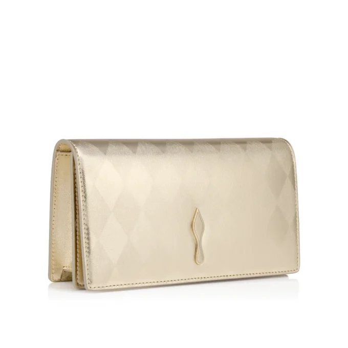 Bettina – Bolso de mano – Piel de cordero napa laminada en forma de diamante – Platino claro Bettina – Bolso de mano – Piel de cordero napa laminada en forma de diamante – Platino claro