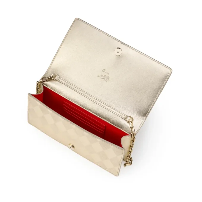 Bettina – Bolso de mano – Piel de cordero napa laminada en forma de diamante – Platino claro Bettina – Bolso de mano – Piel de cordero napa laminada en forma de diamante – Platino claro