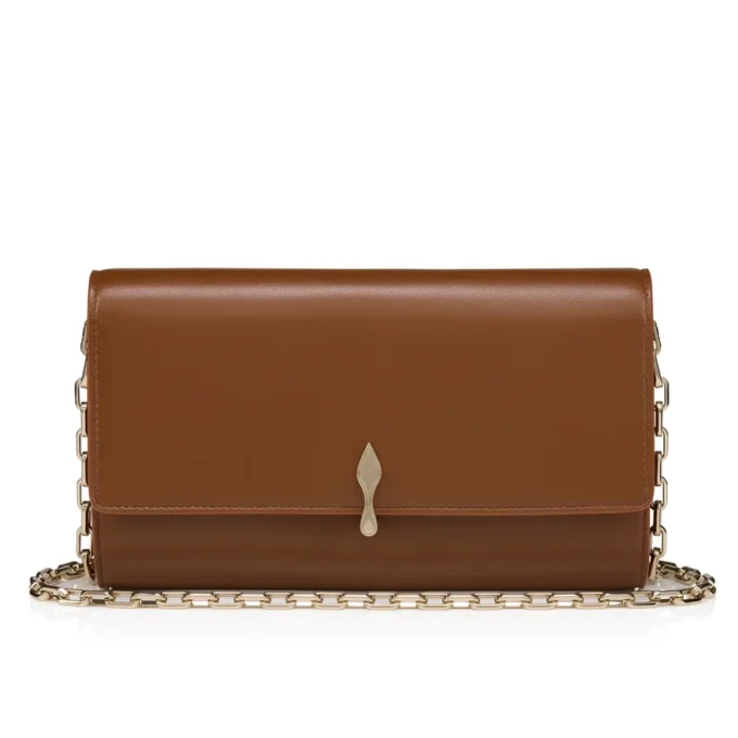 Bettina – Cartera con cadena – Piel de cordero napa – Cuoio Bettina – Cartera con cadena – Piel de cordero napa – Cuoio