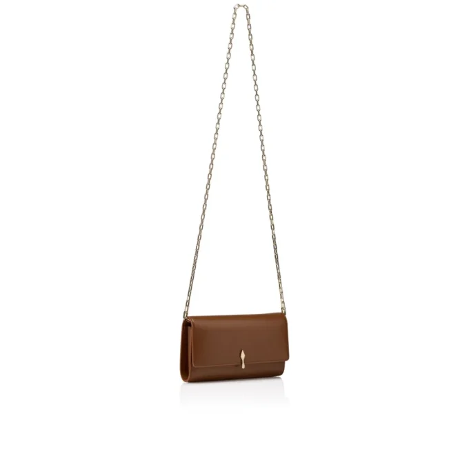 Bettina – Cartera con cadena – Piel de cordero napa – Cuoio Bettina – Cartera con cadena – Piel de cordero napa – Cuoio