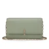 Bettina – Cartera con cadena – Piel de cordero napa – Haiiro Bettina – Cartera con cadena – Piel de cordero napa – Haiiro
