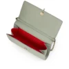 Bettina – Cartera con cadena – Piel de cordero napa – Haiiro Bettina – Cartera con cadena – Piel de cordero napa – Haiiro
