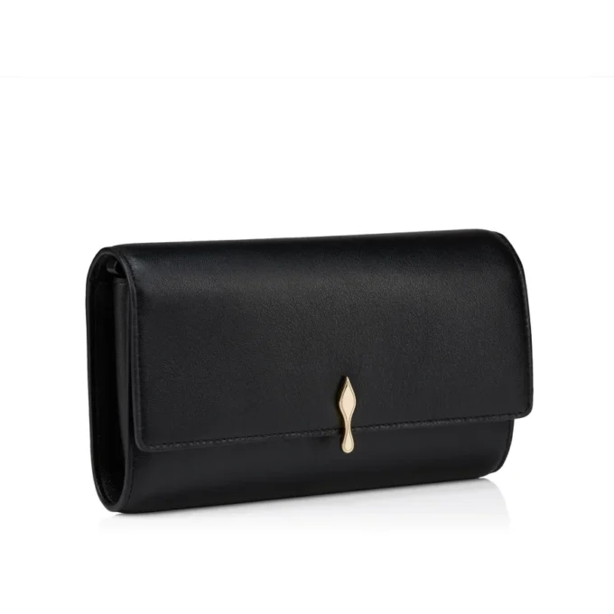 Bettina – Cartera con cadena – Piel de cordero napa – Negro Bettina – Cartera con cadena – Piel de cordero napa – Negro