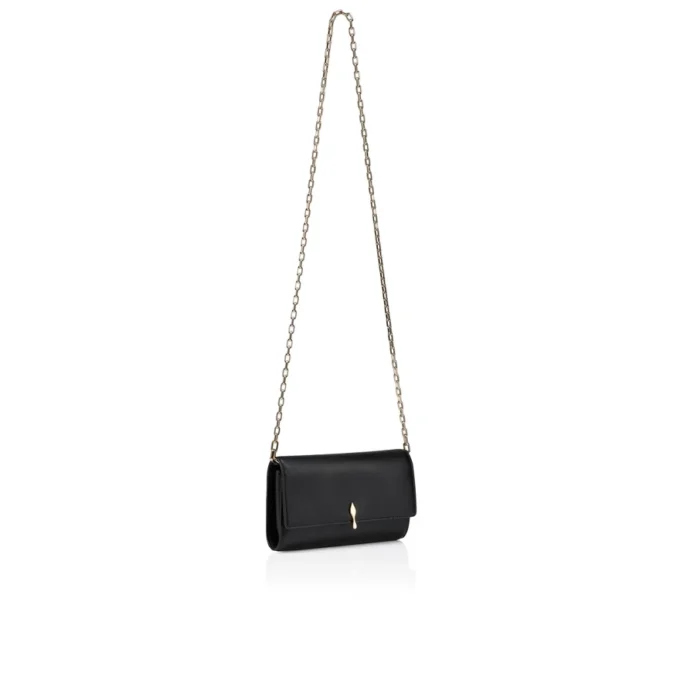 Bettina – Cartera con cadena – Piel de cordero napa – Negro Bettina – Cartera con cadena – Piel de cordero napa – Negro