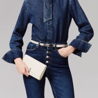 Bettina – Cartera con cadena – Piel de cordero napa – Suzuran