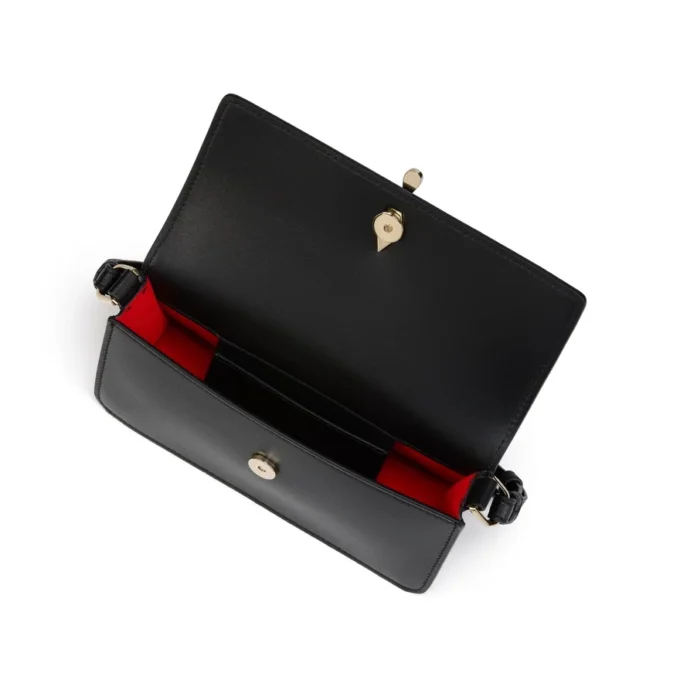 Bettina Mini – Bolso cruzado – Piel de cordero napa – Negro Bettina Mini – Bolso cruzado – Piel de cordero napa – Negro
