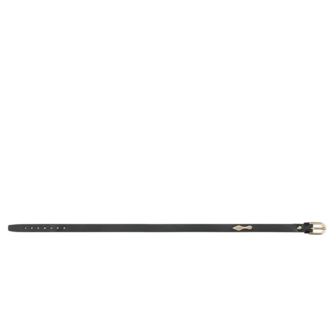 Bettina – Pulsera – Piel de becerro lisa – Negro