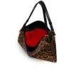 Bolso Baggy – Bolso Tote – Piel de becerro peluda con estampado «Bengali» – Marrón
