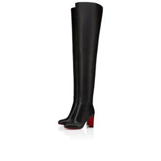 Bota alta Loo – Botas altas de 85 mm – Piel de becerro – Cafa – Mujer