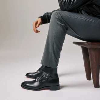 Bota Chambelimonk – Botas – Piel de becerro – Negro – Hombre