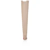 Botas Loo hasta el muslo – 85 mm – Piel de becerro – Perla – Mujer
