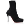 Botas Pavlova – Botas bajas de 100 mm – Satén crepé – Negro – Mujer Botas Pavlova – Botas bajas de 100 mm – Satén crepé – Negro – Mujer