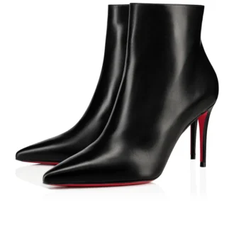 Botas So Kate Booty – Botas bajas de 85 mm – Piel de becerro – Negro – Mujer