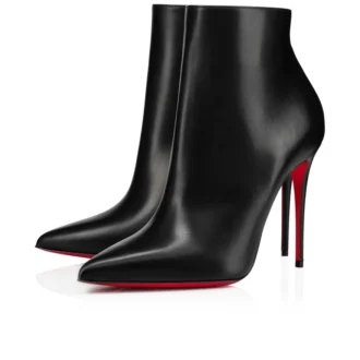Botas So Kate – Botas bajas de 100 mm – Piel de becerro – Negro – Mujer
