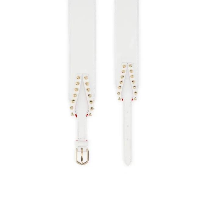 Cabata – Cinturón – Piel de becerro y tachuelas – Bianco Cabata – Cinturón – Piel de becerro y tachuelas – Bianco