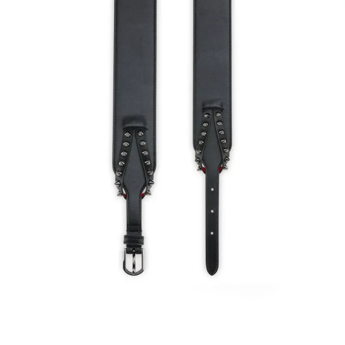 Cabata – Cinturón – Piel de becerro y tachuelas – Negro Cabata – Cinturón – Piel de becerro y tachuelas – Negro