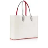 Cabata grande – Bolso Tote – Piel de becerro y tachuelas – Bianco Cabata grande – Bolso Tote – Piel de becerro y tachuelas – Bianco