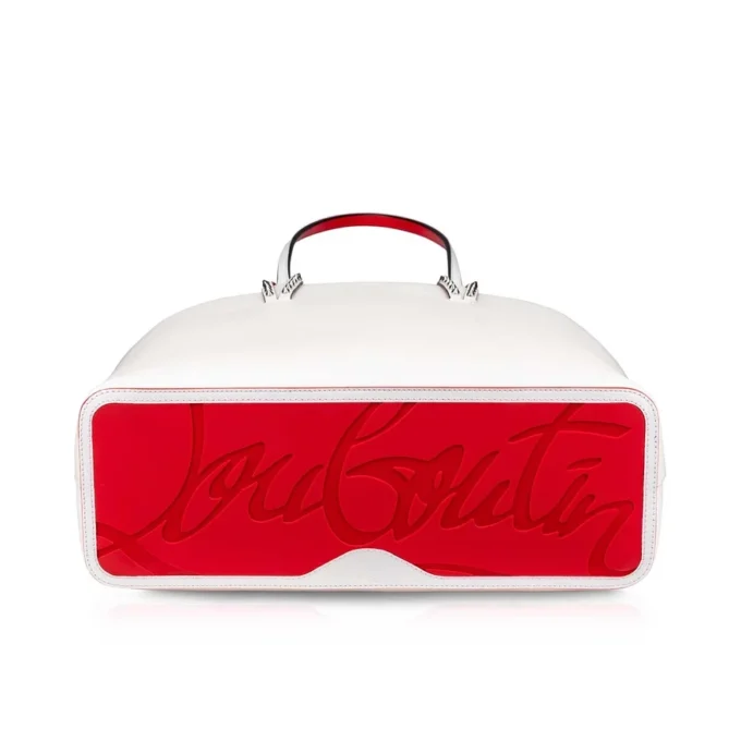 Cabata grande – Bolso Tote – Piel de becerro y tachuelas – Bianco Cabata grande – Bolso Tote – Piel de becerro y tachuelas – Bianco