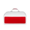 Cabata grande – Bolso Tote – Piel de becerro y tachuelas – Bianco
