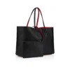 Cabata grande – Bolso Tote – Piel de becerro y tachuelas – Negro