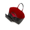 Cabata grande – Bolso Tote – Piel de becerro y tachuelas – Negro