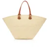 Cabata Large – Bolsos Tote – Rafia y piel de becerro – Natural Cabata Large – Bolsos Tote – Rafia y piel de becerro – Natural