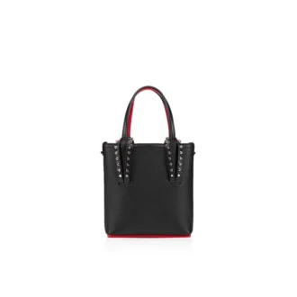 Cabata Mini – Bolso Tote – Piel de becerro y tachuelas – Negro Cabata Mini – Bolso Tote – Piel de becerro y tachuelas – Negro