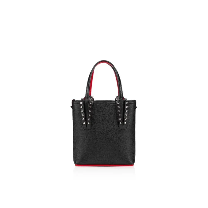 Cabata Mini – Bolso Tote – Piel de becerro y tachuelas – Negro Cabata Mini – Bolso Tote – Piel de becerro y tachuelas – Negro