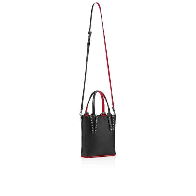 Cabata Mini – Bolso Tote – Piel de becerro y tachuelas – Negro Cabata Mini – Bolso Tote – Piel de becerro y tachuelas – Negro