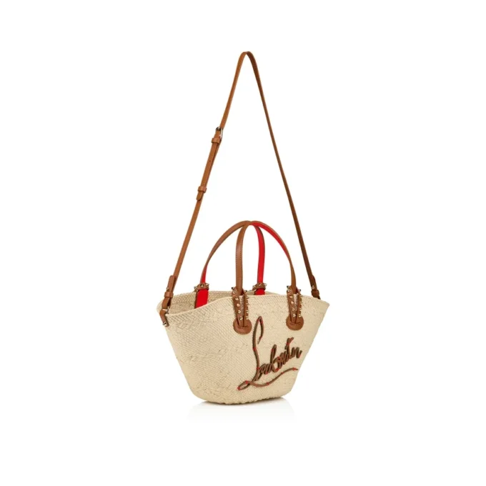Cabata Mini – Bolso Tote – Rafia y piel de becerro – Natural Cabata Mini – Bolso Tote – Rafia y piel de becerro – Natural