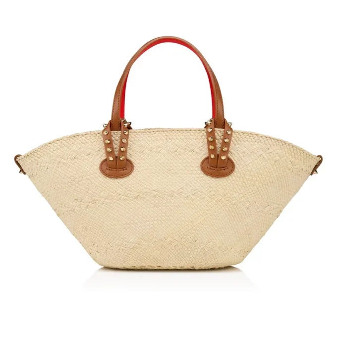 Cabata Mini – Bolso Tote – Rafia y piel de becerro – Natural Cabata Mini – Bolso Tote – Rafia y piel de becerro – Natural