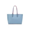 Cabata Small – Bolso Tote – Piel de becerro granulada – Ceruleo