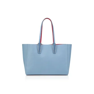 Cabata Small – Bolso Tote – Piel de becerro granulada – Ceruleo