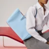 Cabata Small – Bolso Tote – Piel de becerro granulada – Ceruleo