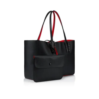 Cabata Small – Bolso Tote – Piel de becerro y tachuelas – Negro Cabata Small – Bolso Tote – Piel de becerro y tachuelas – Negro