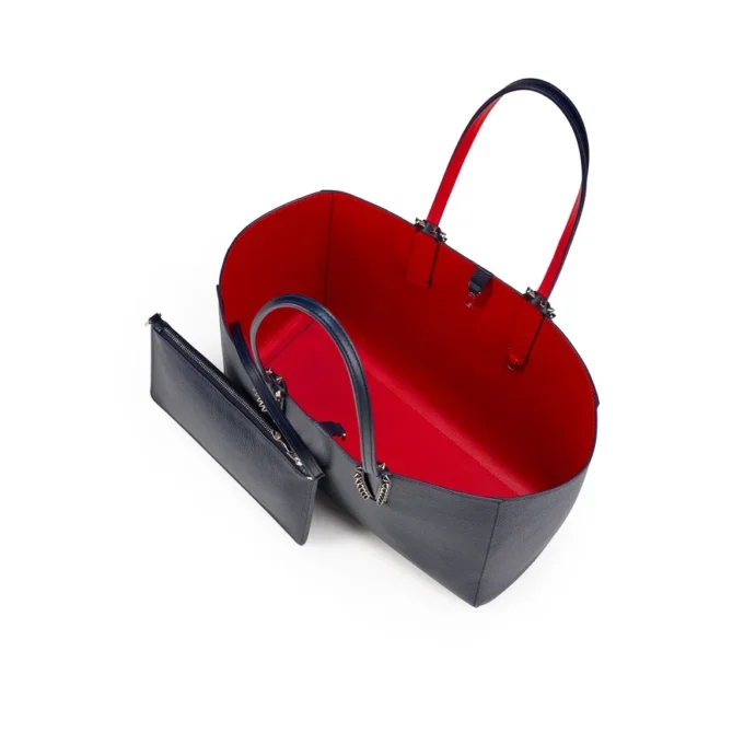 Cabata Small – Bolso Tote – Piel de becerro y tachuelas – Zaffiro Cabata Small – Bolso Tote – Piel de becerro y tachuelas – Zaffiro