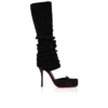 Cassia Annmac – Zapatos de tacón de 100 mm – Satén crepé y malla – Negro – Mujer