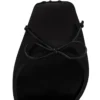Cassia Annmac – Zapatos de tacón de 100 mm – Satén crepé y malla – Negro – Mujer