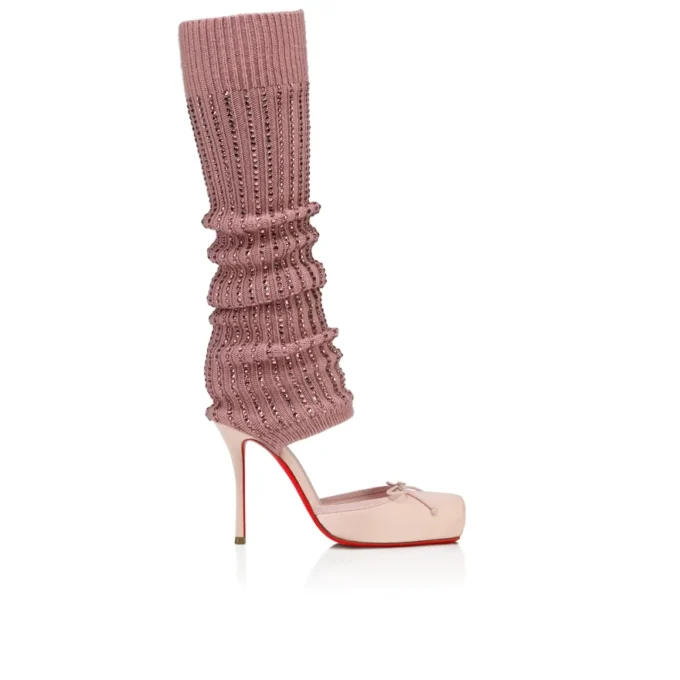 Cassia Annmac – Zapatos de tacón de 100 mm – Satén crepé y malla – Poupee – Mujer
