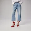 Cassia con cordones – Zapatos de tacón de 100 mm con tiras – Satén crepé – Loubi – Mujer