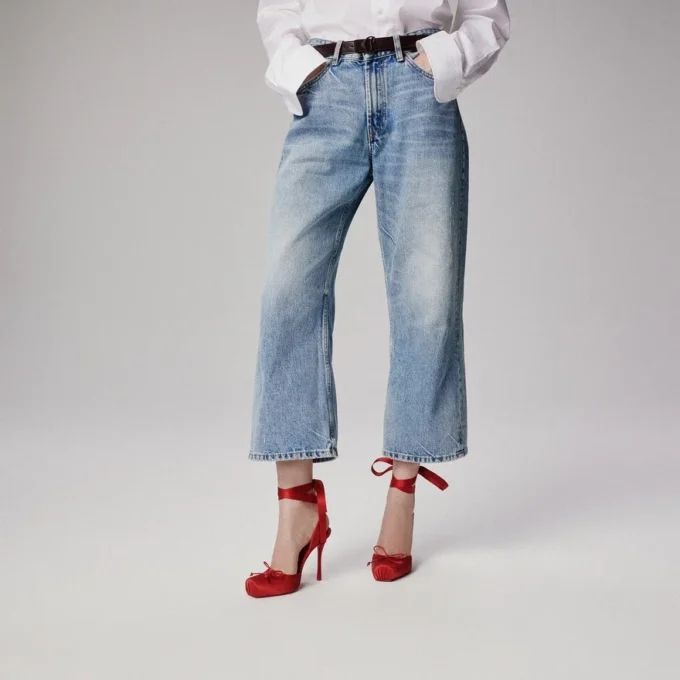 Cassia con cordones – Zapatos de tacón de 100 mm con tiras – Satén crepé – Loubi – Mujer