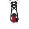 Cassia con cordones – Zapatos de tacón de tiras de 100 mm – Satén crepé – Negro – Mujer