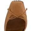 Cassia Lace up – Zapatos de tacón con tiras de 100 mm – Satén crepé – Nude 4 – Mujer