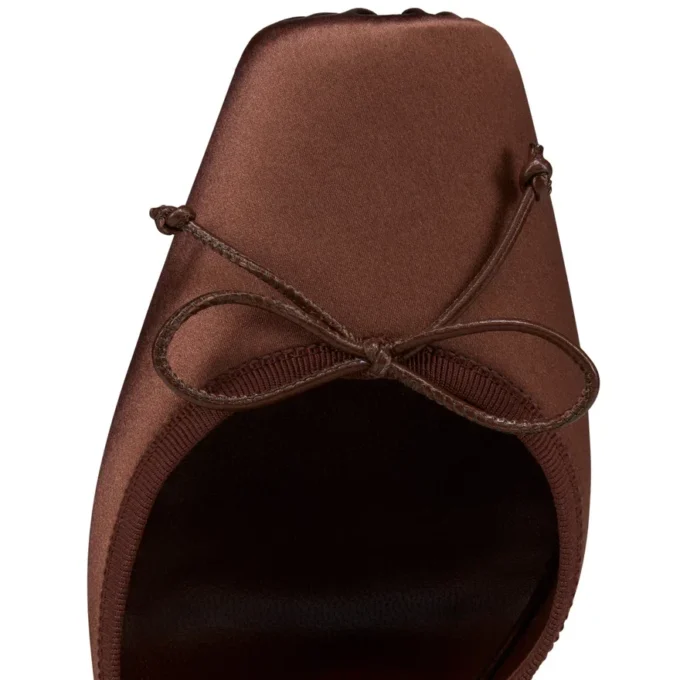 Cassia Lace up – Zapatos de tacón con tiras de 100 mm – Satén crepé – Nude 8 – Mujer